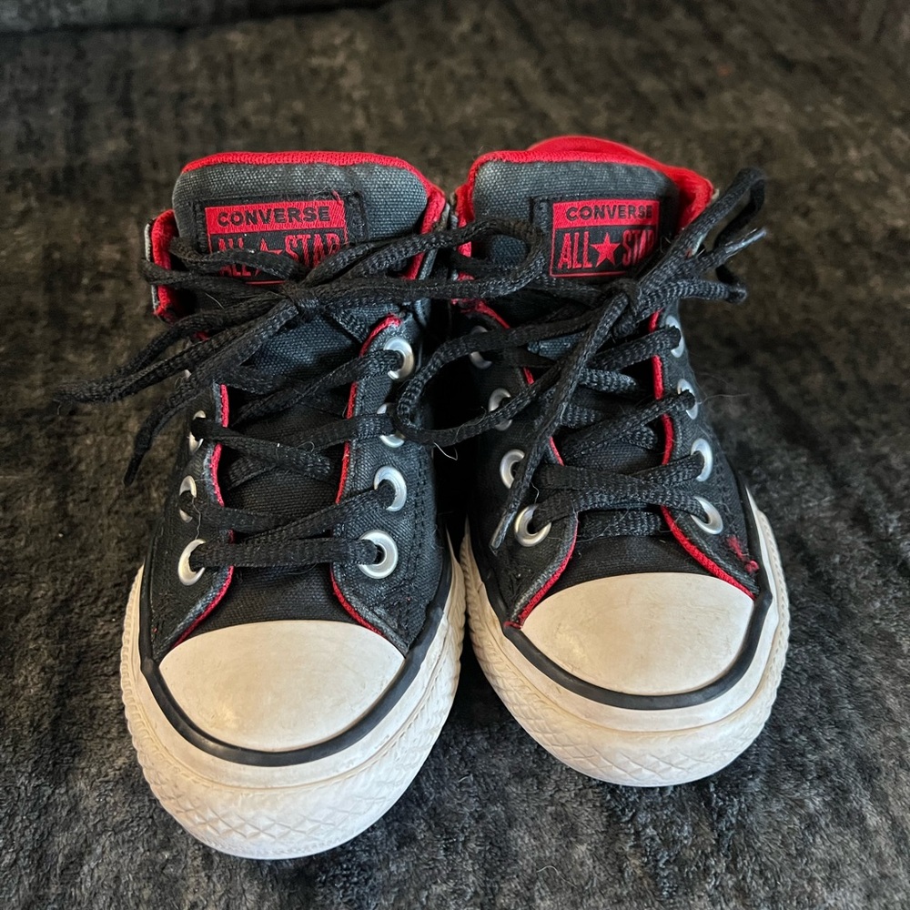 Converse Black and Red Chuck Taylor Sneakers